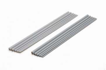 WAVE Plastic Round Stick (Gray) 1.0-5.0mm Set of 5pcs, WAV22605, by WAVE