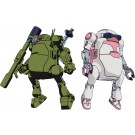Hasegawa 1/35 MechatroWeGo VOTOMS Collaboration Series Vol.5 Round Mover & Fyana (Set of 2), HAS48197, by HASEGAWA