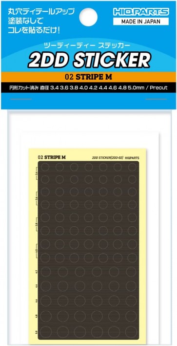 HI Q PARTS 2DD Sticker 02 Stripe M (1pk), HIQ78603, by HI Q PARTS