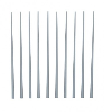 Wave Material series plastic material tapered round bar 【gray】 1.0 → 3.0 mm 10 pieces OM331 , WAV23312, by WAVE