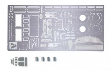 1/24 GRB IMPREZA WRX STI 5DR 2007 PHOTO-ETCHED PARTS & METAL STICKERS SET, AOS49754, by AOSHIMA