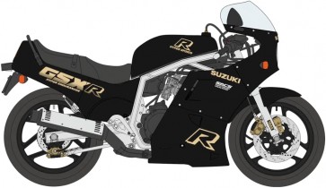Hasegawa 1/12 Suzuki GSX-R750 (H) (GR71G) Black / Gold color, HAS17492, by HASEGAWA