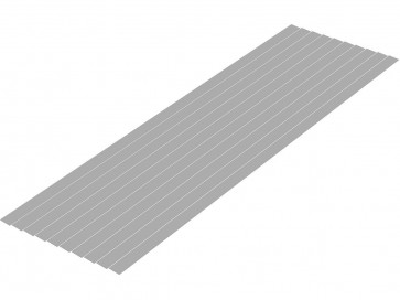 Wave Plastic Material (Gray) Shredded Board 0.3 x 7.0 mm 10pcs, WAV24678, by WAVE