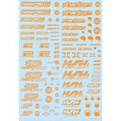 HI Q PARTS LGM Decals 1 Orange (1pc), HIQ77774, by HI Q PARTS