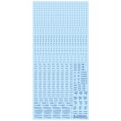 HI Q PARTS 1/100 RB01 Caution Decal One Color Blue 1pc  , HIQ74889, by HI Q PARTS