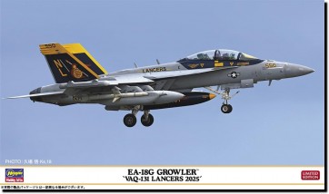 Hasegawa 1/72 EA-18G Growler VAQ-131 Lancers 2025, HAS25288, by HASEGAWA