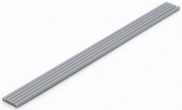 Wave Material ・ Series plastic Pipe 【Gray】 thick type outer 4.0 mm 5 pcs OM 242, WAV22421, by WAVE