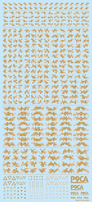 HI Q PARTS Pixel Camouflage Decal 2 Desert Camouflage (1 sheet) , HIQ73851, by HI Q PARTS