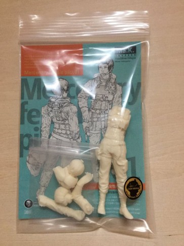 Honemitsu products 1/20 Mercenary Female Pilot 01   Ma.k resin kit figure, HNM003, by Honemitsu Products
