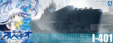 Aoshima 1/700 Blue Steel Arpeggio - Ars Nova - 1 Submarine a 401 , AOS09291, by AOSHIMA