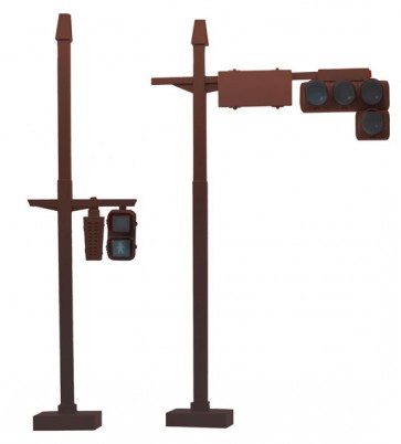 Fujimi 1/24 The Signal Set Special Edition (Vehicle Signal / Crosswalk Signal, Brown Color)   , FUJ16556, by FUJIMI