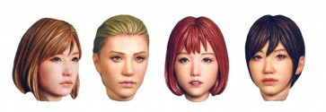 Atelier IT 1/20 Real Head 4women  resin kit, AIT32493, by Atelier IT