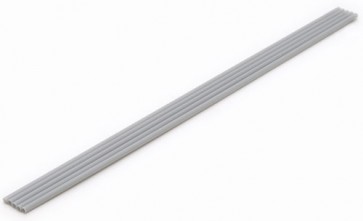 Wave Material series Plastic pipe 【gray】 thin type outer 3.0mm OM 221 5pieces , WAV22216, by WAVE