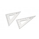 Wave HG aluminum triangle ruler 【2 piece set】 HT 383 , WAV83832, by WAVE