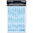 HI Q PARTS Fire Tribal Decal Outline Metallic Blue (1pcs), HIQ77514, by HI Q PARTS