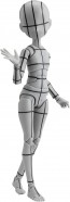 Bandai S.H.Figuarts Body-chan -Ken Sugimori- Edition -Wireframe- (Gray Color Ver.), BAC98360, by BANDAI