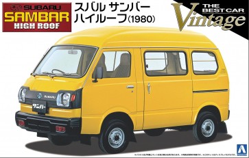 Aoshima 1/24 The best car vintage 50 Subaru Sambar High roof plastic kit , AOS45671, by AOSHIMA