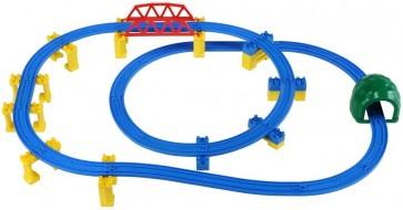 TAKARA TOMY PLA-RAIL LET'S ENJOY UP AND DOWN! SLOPE RAIL SET  , TAK10773, by TAKARA TOMY