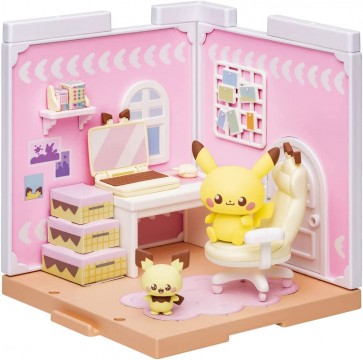 TAKARA TOMY Pokemon Poke Peace House Hobby Room Pichu & Pikachu, TAK99080, by TAKARA TOMY