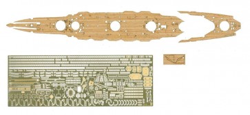 Aoshima 1/700 Waterline IJN FUSO 1944 DECK SHEET & PHOTO ETCHED PARTS , AOS01042, by AOSHIMA
