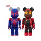 Medicom Toy BE@RBRICK Spider-Man 2099 & Spider-Woman 2pcs Set, MED18074, by MEDICOM TOY