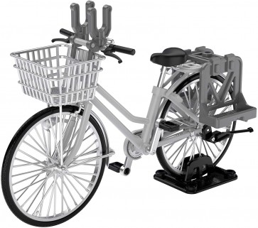 TOMYTEC 1/12 LittleArmory [LM006] School Bike (For Designated Defense School) Silver  , TMT12123, by TOMYTEC