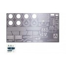 1/24 LANCER EVOLUTION X PHOTO-ETCHED PARTS, AOS05637, by AOSHIMA