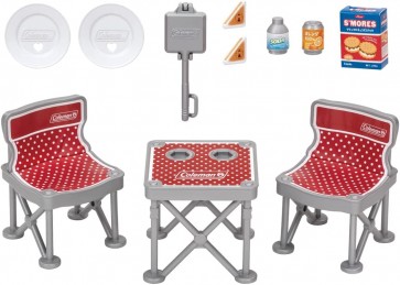 TAKARA TOMY Licca-chan LF-09 Camping Chair & Table Set (Coleman Collaboration), TAK03826, by TAKARA TOMY