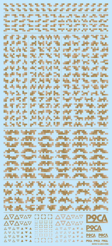 HI Q PARTS Pixel Camouflage Decal 2 Ground Camouflage (1 piece) , HIQ74032, by HI Q PARTS