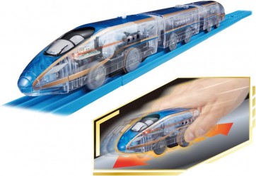 TAKARA TOMY Plarail No Batteries Needed for Departure! Charge with Tekoro Series E7 Shinkansen Kagayaki, TAK26086, by TAKARA TOMY