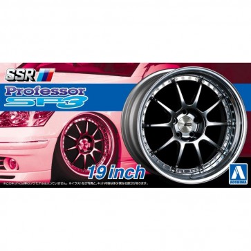 Aoshima 1/24 The Tuned Parts No.15 SSR Professor SP3 19 Inch, AOS05254, by AOSHIMA