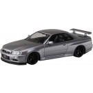 Aoshima 1/32 The Snap Kit No.11-SP4 Nissan R34 Skyline GT-R Custom Wheel (Athlete Silver), AOS66331, by AOSHIMA