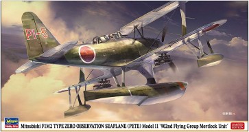 Hasegawa 1/48 Mitsubishi F1M2 Zero Observation Seaplane Model 11 "902nd Naval Air Group Mortlock"  , HAS74644, by HASEGAWA