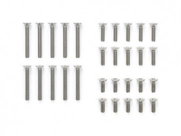 Tamiya GP527 STAINLESS STEEL COUNTERSUNK SCREW SET (6/8/15MM)  , TAM55279, by TAMIYA