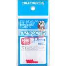 HI Q PARTS Lumi Dome 2 Fluorescent Pink 3.5mm (10pcs.), HIQ79549, by HI Q PARTS