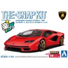 Aoshima 1/32 The Snap Kit No.19-B Lamborghini Countach LPI 800-4 (Red), AOS65402, by AOSHIMA