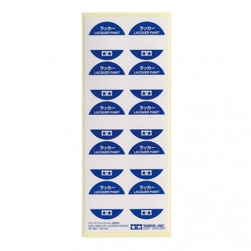 Tamiya Tamiya Craft Tools Cap Labels (for Lacquer Paints) , TAM71964, by TAMIYA