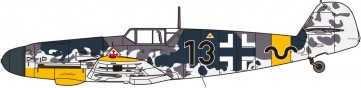 Fine Molds 1/72 Luftwaffe Messerschmitt Bf 109 G-2 Gunther Rall, FIN81059, by Fine Molds