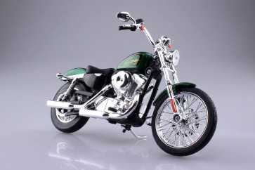 1/12 Maisto Finished Bike model Harley Davidson 2012 XL 1200V SeventyTwo Green , AOS04477, by AOSHIMA