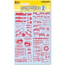 HI Q PARTS LGM Decals 2 Red (1pc.), HIQ77897, by HI Q PARTS