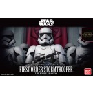 BANDAI  Star Wars Plastic Model Kit 1/12 STARWARS First order Storm Trooper, BAN32175, by BANDAI