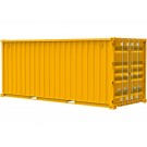 Fujimi 1/24 Car NEXT Series No.1005 20ft Container (Yellow), FUJ66523, by FUJIMI