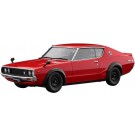 Hasegawa 1/24 Nissan Skyline 2000GT-R (KPGC110) Red Color (Kenmeri), HAS08186, by HASEGAWA