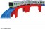 TAKARA TOMY Plarail R-28 Bridge Curve Track, TAK80107, by TAKARA TOMY