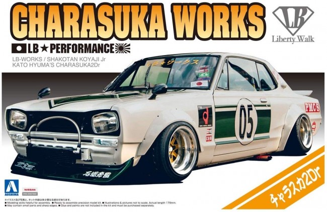Aoshima Bunka Kyozai 1/24 Liberty Walk Series No.6,4 Kg Charasuka 2Dr Plastic