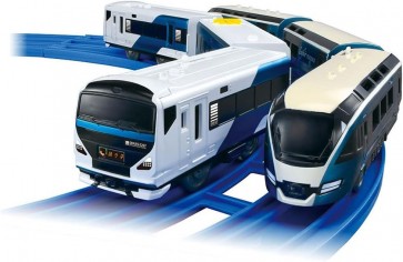 TAKARA TOMY Plarail E257 Series Odoriko & Saphir Odoriko Double Set, TAK98911, by TAKARA TOMY