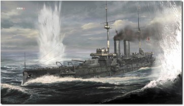 Hasegawa 1/700 Japanese battleship Mikasa Battle of Tsushima 1905 w/ Saneyuki Akiyama Figure, HAS00712, by HASEGAWA