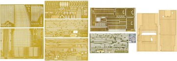 Fujimi 1/350 Ship Model Series No.11 EX-201 Imperial Japanese Navy Aircraft Carrier Kaga Photo-etched Parts Set (w/Wooden Deck Sticker), FUJ00970, by FUJIMI