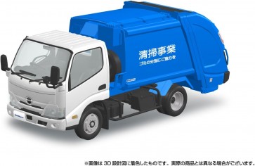 Aoshima 1/32 Raku-Pla Snap Kit No.25-PK Hino Dutro Garbage Truck, AOS67215, by AOSHIMA