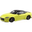 Aoshima 1/32 Raku-Pla Snap Kit No.17CU-IY Nissan RZ34 Fairlady Z Custom Wheel (Ikazuchi Yellow), AOS00049, by AOSHIMA